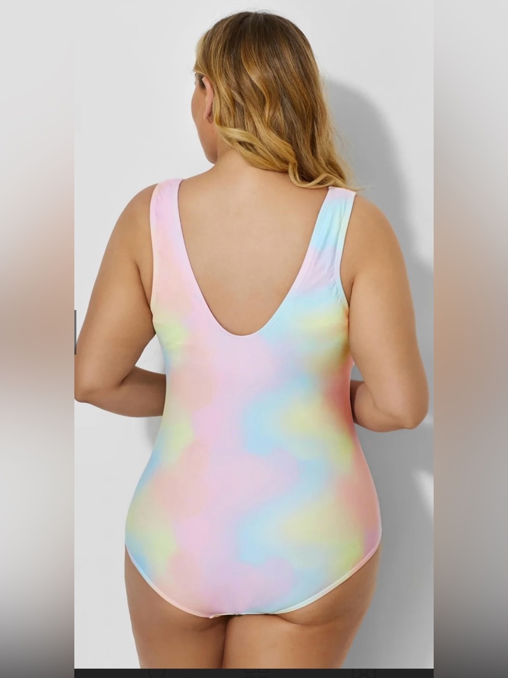 ❤️NWT Meet Curve Pastel Rainbow Bathing Suit-2XL - Picture 2 of 7